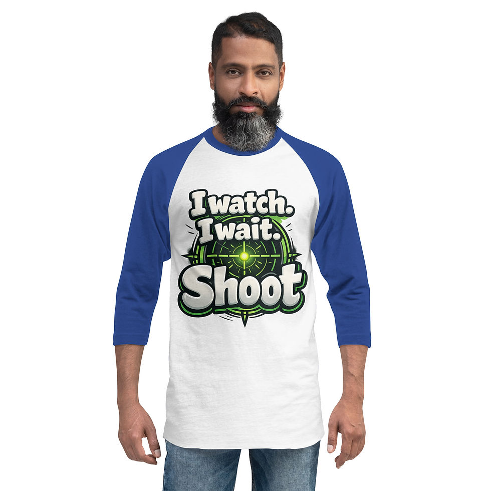 Miniatura: Camiseta raglan de manga 3/4 PatienceShot