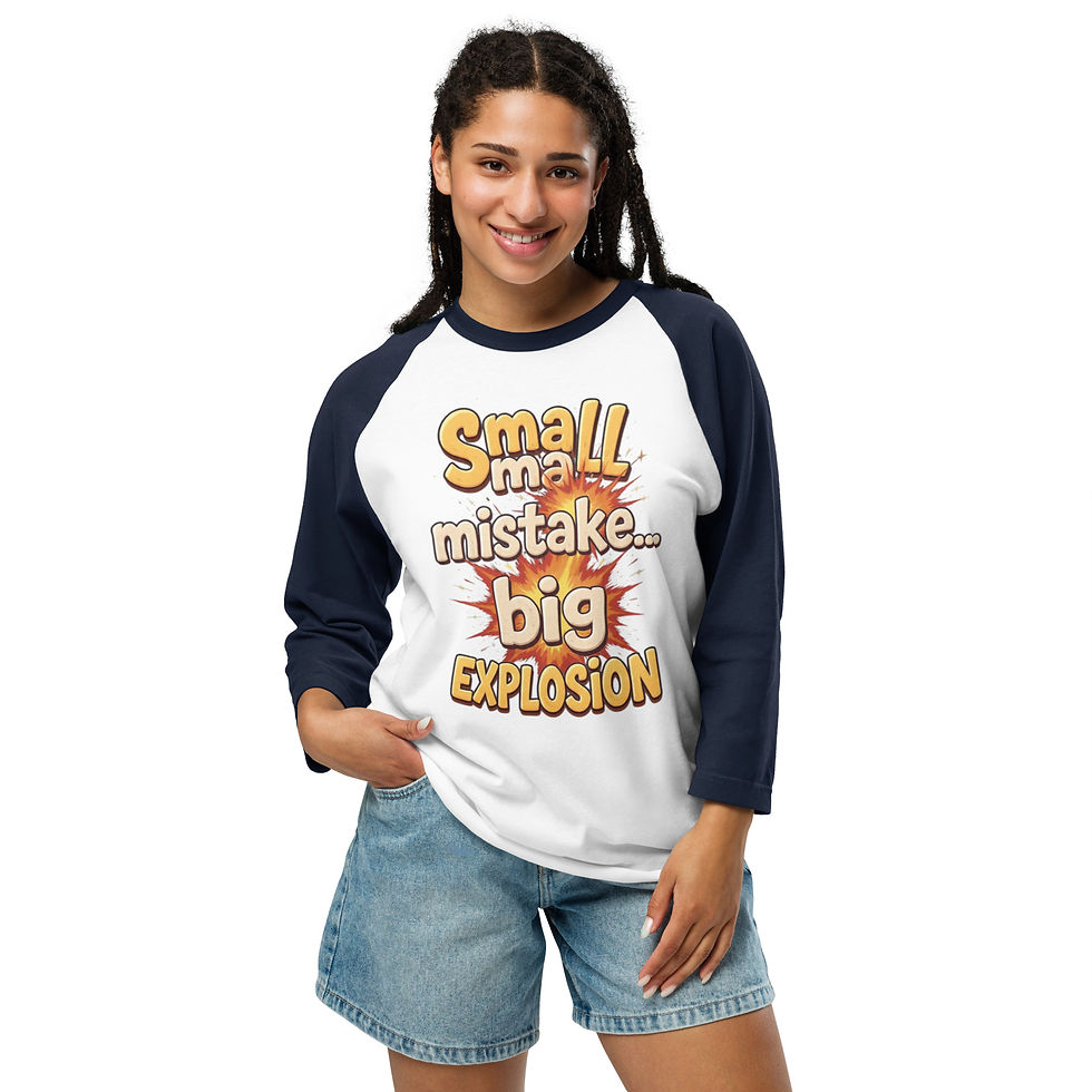 Miniatura: Camisa raglan de manga 3/4 OopsBoom