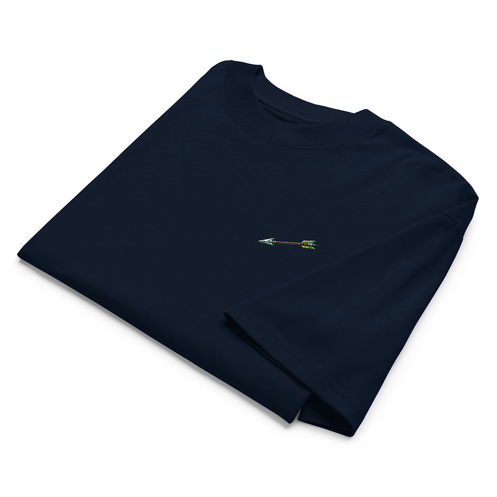 Miniatura: Camiseta Deadeye unissex orgânica oversized de gola alta