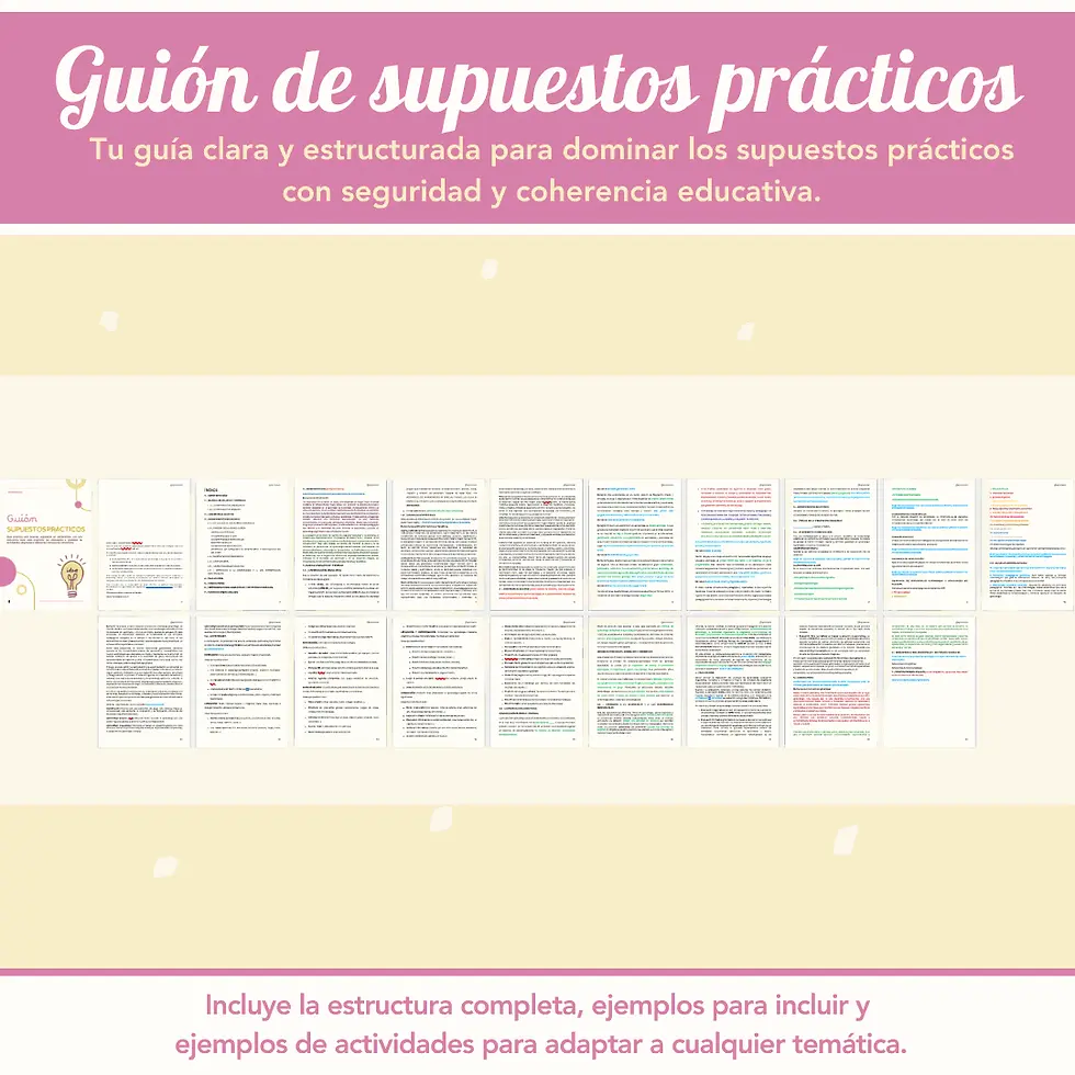 Herramienta útil para preparar supuestos en infantil con metodología, evaluación y consejos prácticos