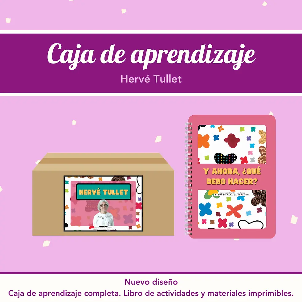 Caja de aprendizaje sobre Hervé Tullet para infantil con actividades prácticas y materiales descargables