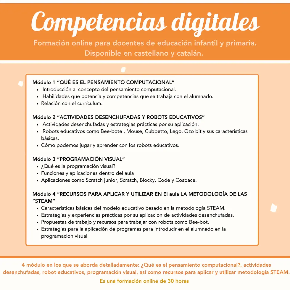 Formación en pensamiento computacional para docentes con gamificación, STEAM y metodologías activas