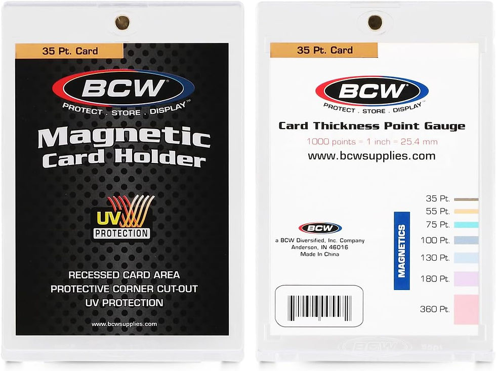 BCW 35 Pt Magnetic Card Holders with UV Protection, 40 Count