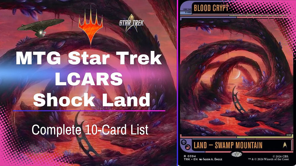 Every MTG Star Trek LCARS Shock Land: Complete 10-Card List