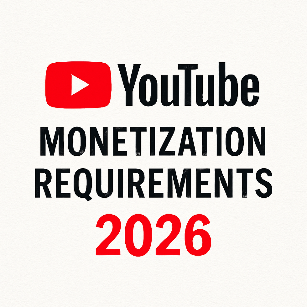 YouTube Monetization Requirements in 2026: A Breakdown for Beginners