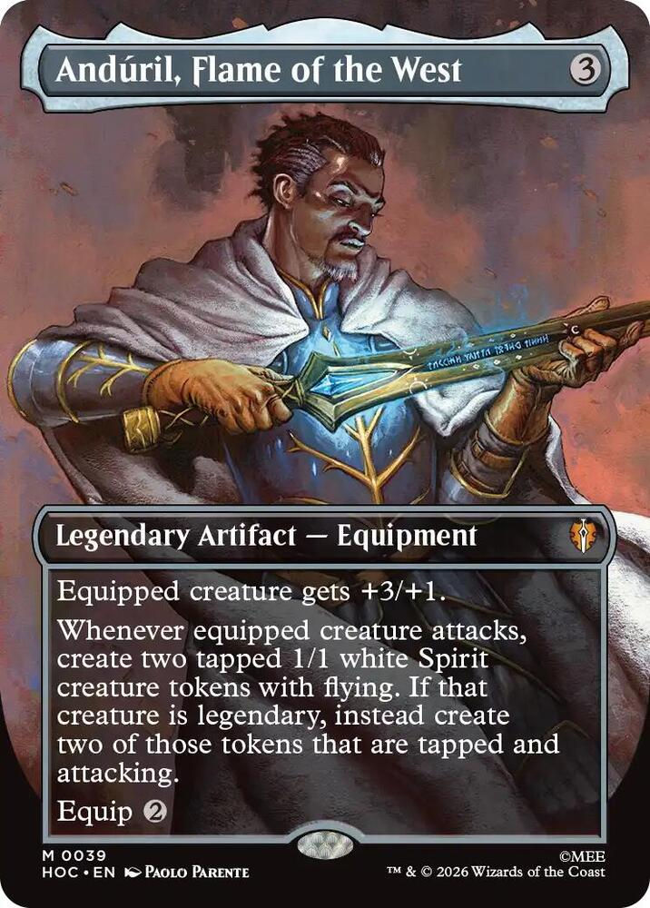 Anduril, Flame of the West (Borderless) - The Hobbit: Eternal-Legal (HOC)