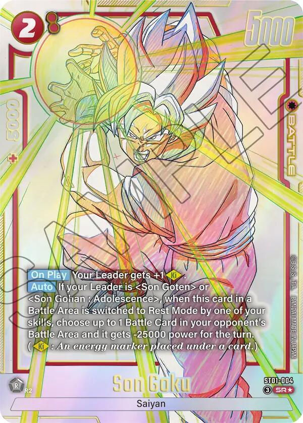 Son Goku - ST01-004 (Alternate Art) - Story Booster 01 (ST01)
