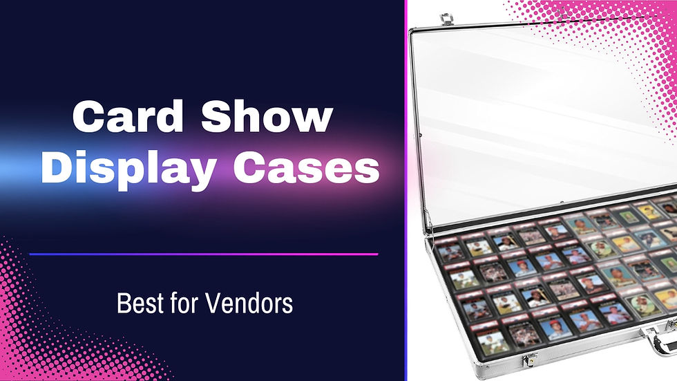 Best Card Show Display Cases for Vendors in 2026