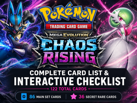 Pokémon Mega Evolution: Chaos Rising Complete Card List & Interactive Checklist (2026)