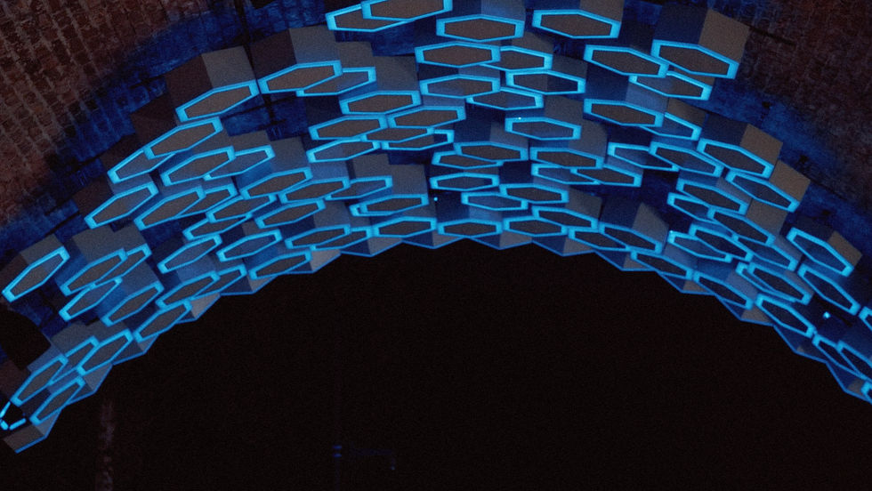 LED fabrication and installation at The Hive Tunnel, Manchester
