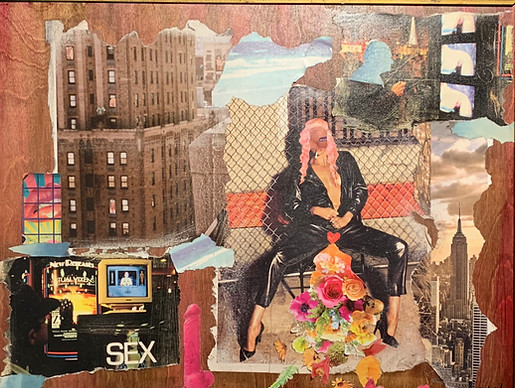 feminine art, feminist art, outsider art, mixed media, collage