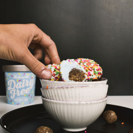 Vegan Birthday Cake Ice Cream Truffles