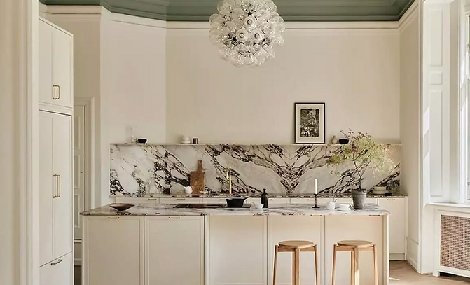 Staged kitchen