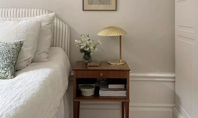 Staged bedroom