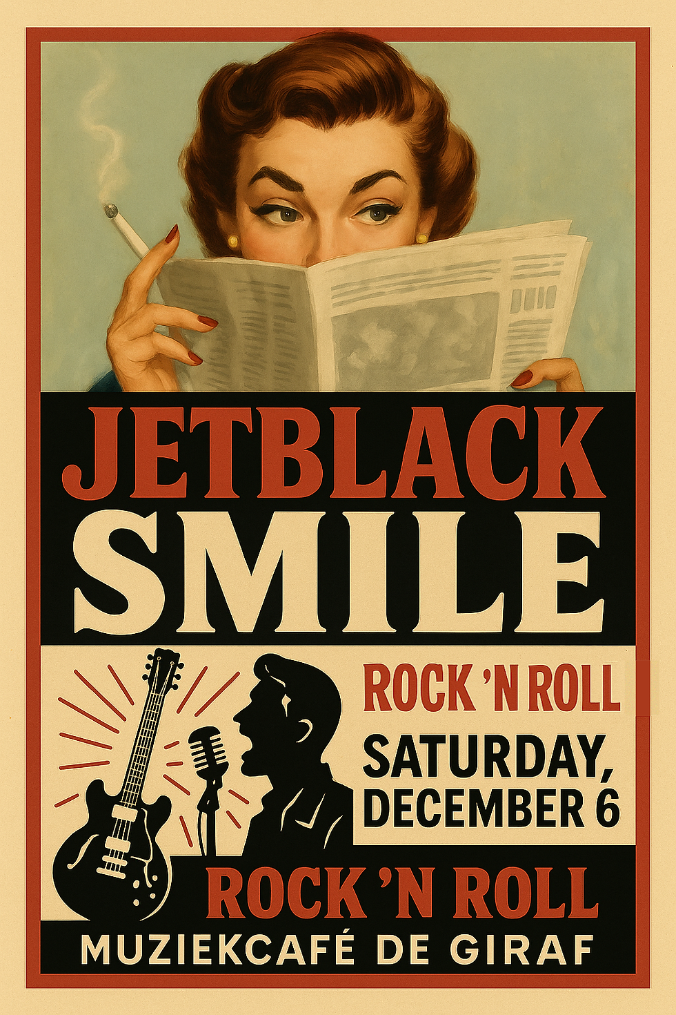 JetBlack Smile live at Muziekcafé De Giraf