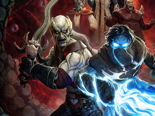 Legacy of Kain: Defiance Remastered key art featuring Kain wielding a blade and Raziel glowing with blue spectral energy, surrounded by gothic villains and dark tentacled horrors in a fiery Nosgoth backdrop.