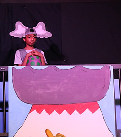 A child performing Seussical Jr