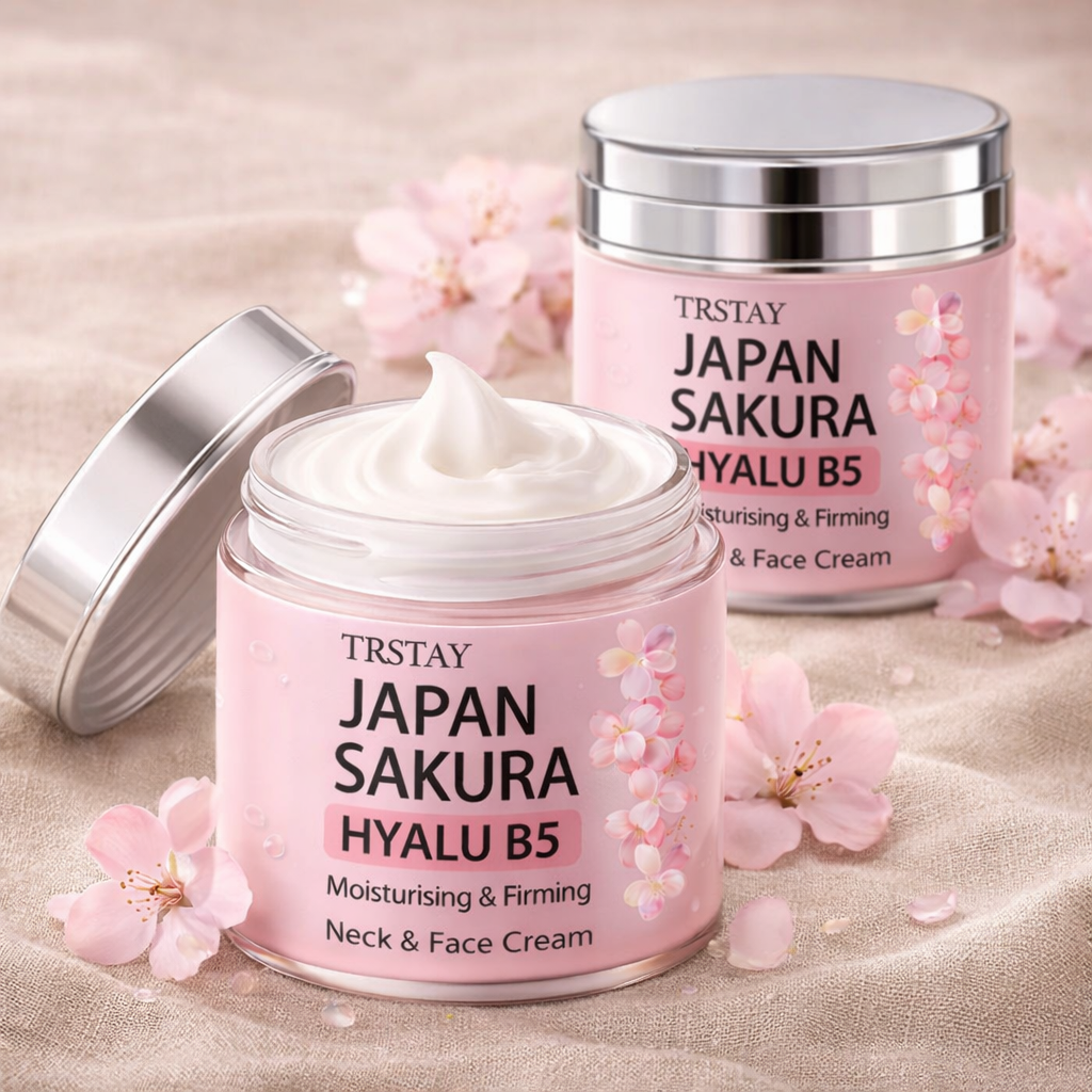 Creme Essência de Sakura do Japão – Clareador Facial com Ácido Hialurônico