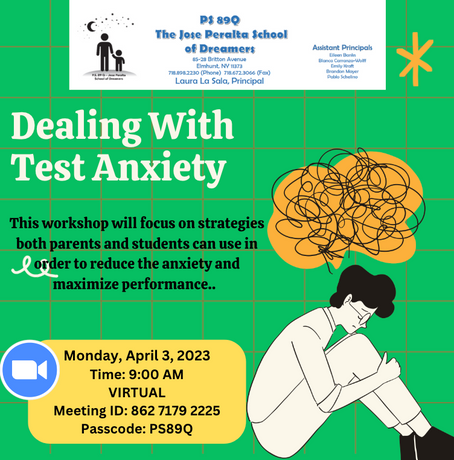 Parent Workshop: Dealing with Test Anxiety