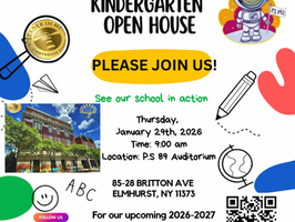 Kindergarten Open House (Virtual and In-Person)