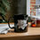Thumbnail: White Magnolia - Black Ceramic Mug