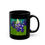 Thumbnail: Bluebonnet bloom - Black Ceramic Mug