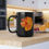 Thumbnail: Golden Poppy Blossom - Black Ceramic Mug