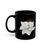 Thumbnail: White Magnolia - Black Ceramic Mug