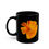 Thumbnail: Golden Poppy Blossom - Black Ceramic Mug