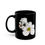 Thumbnail: Dotted Hawthorn Blossom Black Ceramic Mug