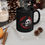 Thumbnail: Raven and Skull - Black Ceramic Mug