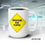 Thumbnail: White ceramic mug with a yellow caution sign reading ‘Something May Happen,’ shown against a sci-fi office scene with a UFO o