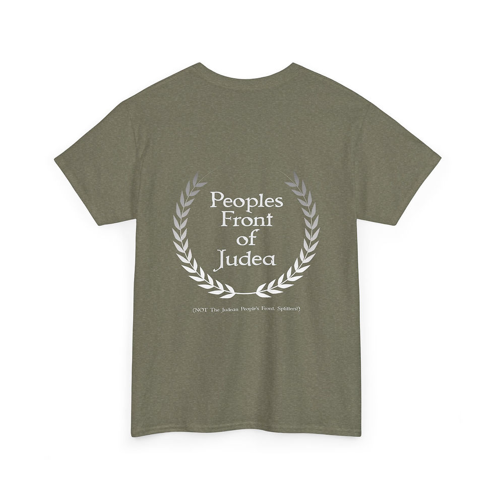 Thumbnail: Military Green  “Peoples Front of Judea” t-shirt  back