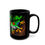 Thumbnail: Red Eyed Tree Frog Black Ceramic Mug