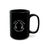 Thumbnail: Goesth Forth and Fornicate Thyself - Black Ceramic Mug right view
