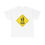 Thumbnail: White t-shirt with yellow warning sign reading you are being monitored by them.