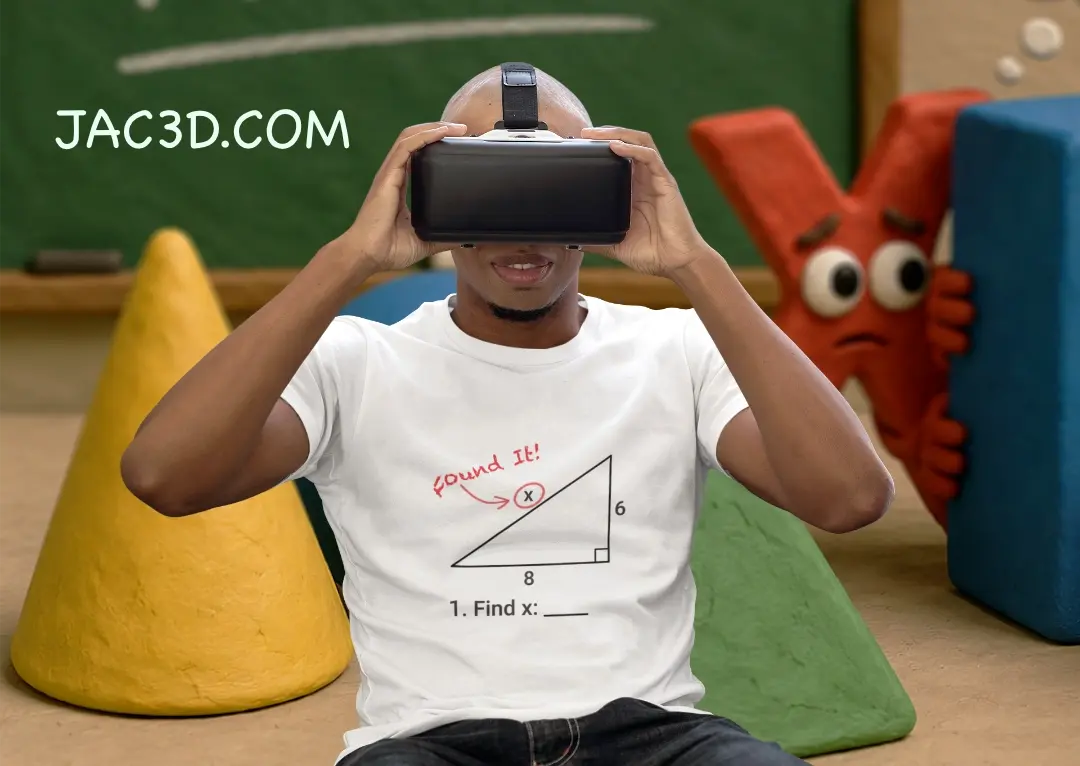 Classic Find X Pythagorean Theorem T-shirt with the caption "Found it!"