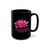 Thumbnail: Lotus Blossom - Black Ceramic Mug