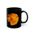 Thumbnail: Golden Poppy Blossom - Black Ceramic Mug