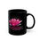 Thumbnail: Lotus Blossom - Black Ceramic Mug