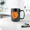 Thumbnail: Golden Poppy Blossom - Black Ceramic Mug
