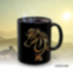 Gold Year of the Horse design with 馬 with background of great wall