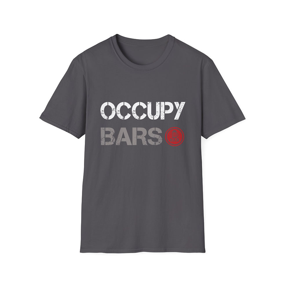 Thumbnail: Gray Occupy Bars T-Shirt