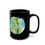 Thumbnail: Yucca Flower Blossom Black Ceramic Mug