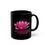 Thumbnail: Lotus Blossom - Black Ceramic Mug