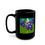 Thumbnail: Bluebonnet bloom - Black Ceramic Mug