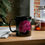 Thumbnail: Pink Peony - Black Ceramic Mug