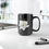Thumbnail: White Magnolia - Black Ceramic Mug