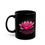 Thumbnail: Lotus Blossom - Black Ceramic Mug