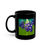 Thumbnail: Bluebonnet bloom - Black Ceramic Mug